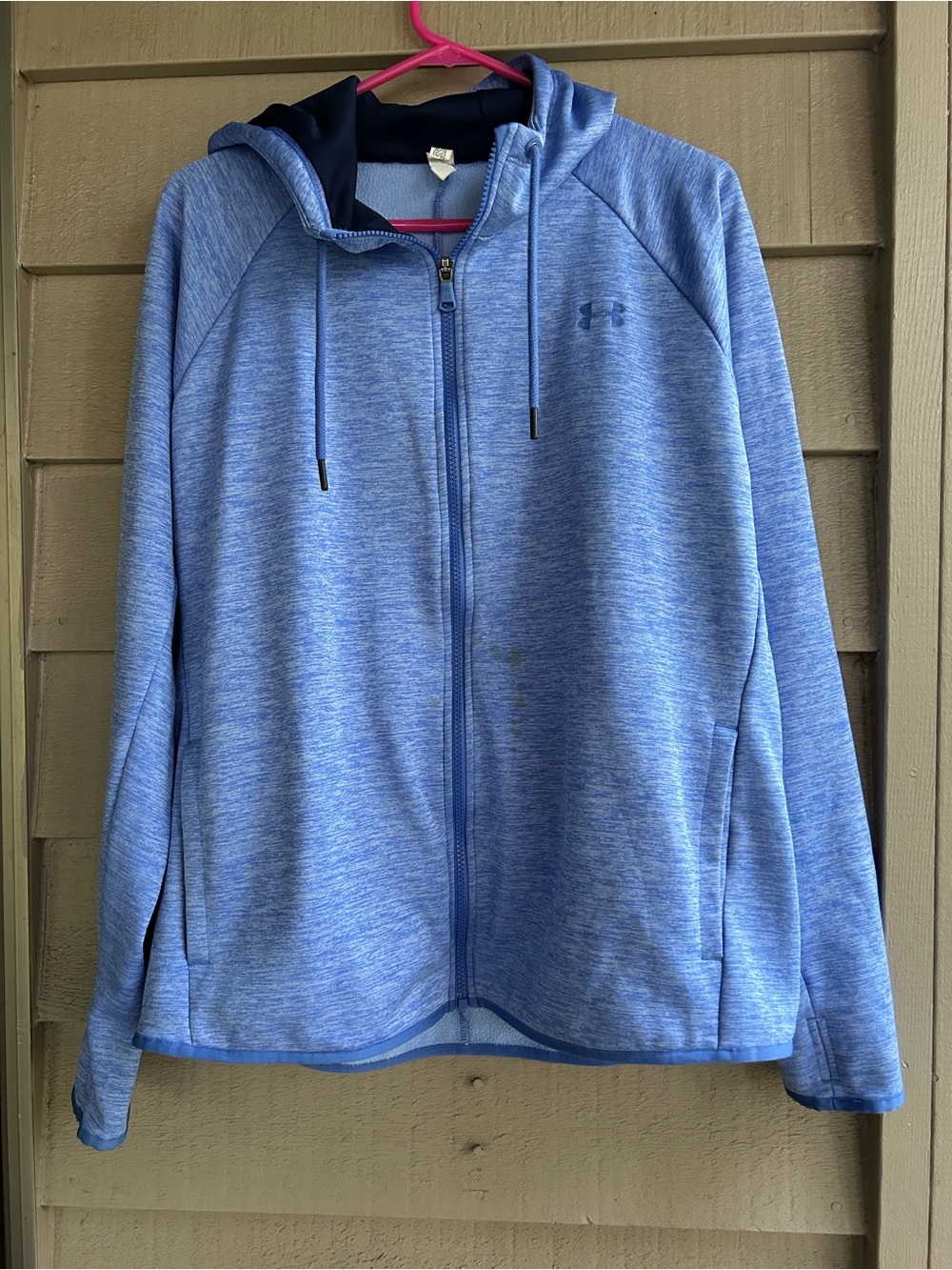 Under Armour Blue Heather Full-Zip Hooded sweatshirt Jacket